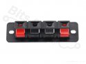 Luidspreker Chassis / Terminal rechthoekig dubbel